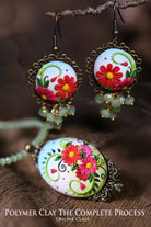 Filigree Work in Polymer Clay Jewellery Clay Embroidery