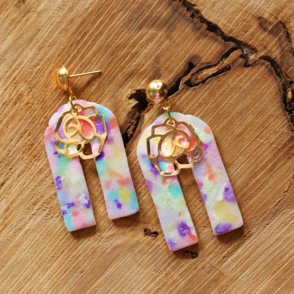 Inverted U Pastel Earrings