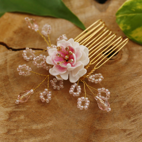 Pink Flower Hairpin Portulaca