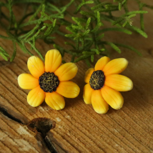 Yellow Daisy Studs