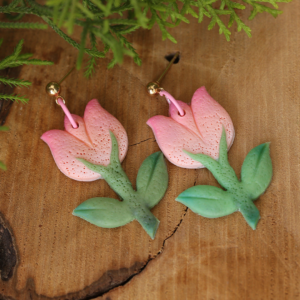 Hanging Tulip Earrings