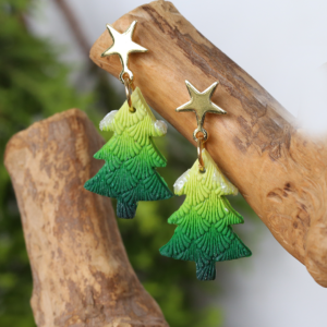 Christmas Tree Star Earrings