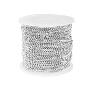 Polymer Clay Jewellery Making Metal Link Extender Chain Silver 10 Meter 2MM