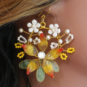 Pongal Jewellery Yellow Earrings