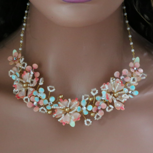 Sakura Resin Flower Necklace