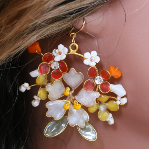 Sankranti Yellow Flower Earrings